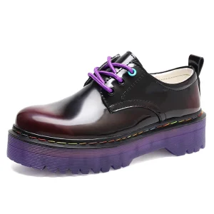 New Models Wholesale High Quality Orange Boots Women 1 Pair Low Cute Platform Thick Rubber Outsole Leather Shoes Bootie